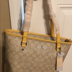 Yellow Coach Bag